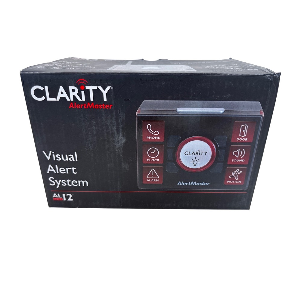 Clarity AlertMaster AL12 Visual Alert System for Hearing Impaired New Open Box